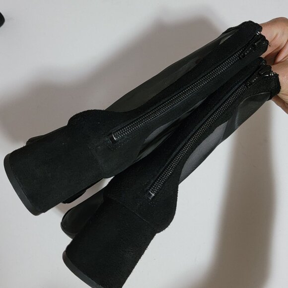 NEW Free People Wisteria Boots Womens 9 Black Mesh Whimsygoth Contemporary Chic - Picture 4 of 8